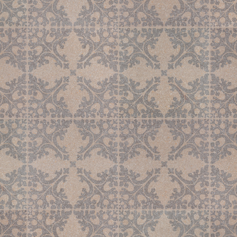Farnese Molise 11.5" x 11.5" Porcelain Patterned Wall & Floor Tile, Cream