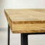 Herschel Oak Solid Wood Top Metal Base Dining Table-1437969923-1437969925