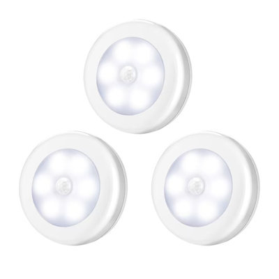 Motion Sensor Indoor Light AAA Battery Powered Night Light For Stairs Bedroom Kitchen Etc