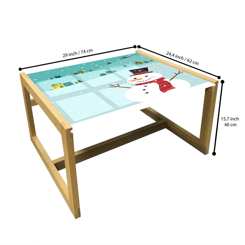 Jacqualynn Trestle Coffee Table, 40cm H x 74cm W x 62cm D