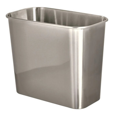 Poubelle de salle de bain en acier inoxydable iDesign - Collection Mia