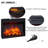 Hicksley 37.1'' W Electric Fireplace with 4500 BTU