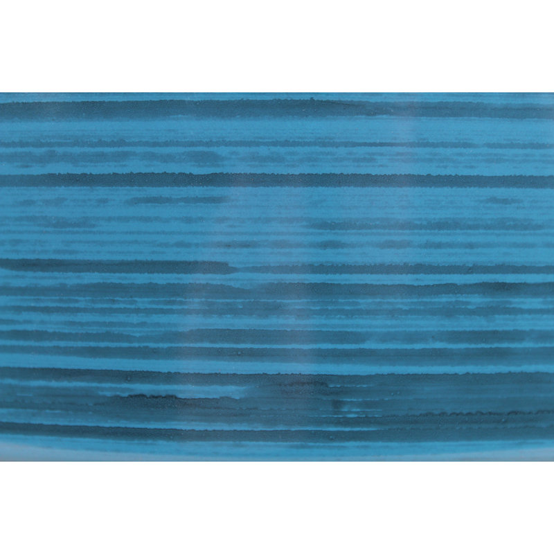 Maisonette Round Pot Planter with Drainage Holes, Dark Blue