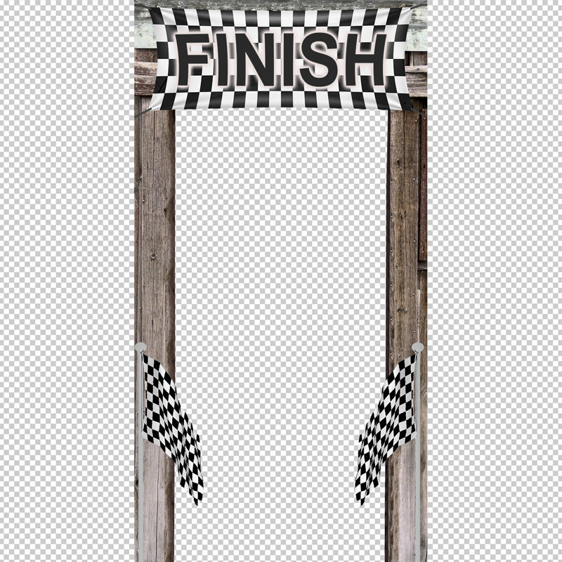 46 "Finish Line Checker Flag