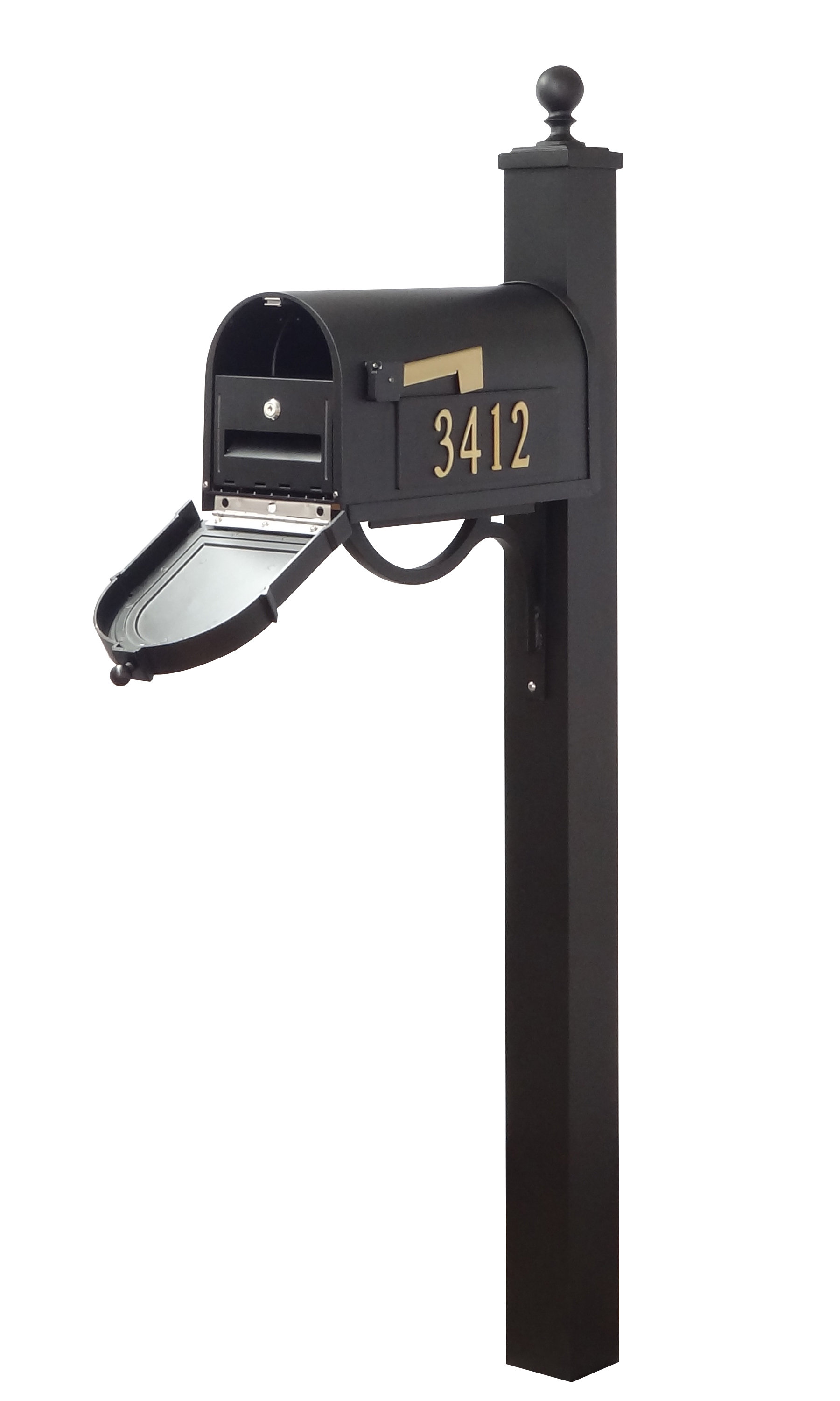 Post Box Matlock Special Lite Products Berkshire Curbside Locking Mailbox with Post ...