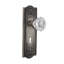 Meadows Plate with Decorative Keyhole and Crystal Door Knob-673187577