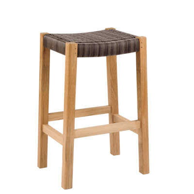 Frances Outdoor Teak Bar Stool