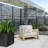 Screen Series Black Plastic Flowleaf Pattern Screen Set