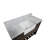 Hitton 48" Single Bathroom Vanity Set with Chocolate Cabinet and Carrara Marble Countertop-377483749-374037849