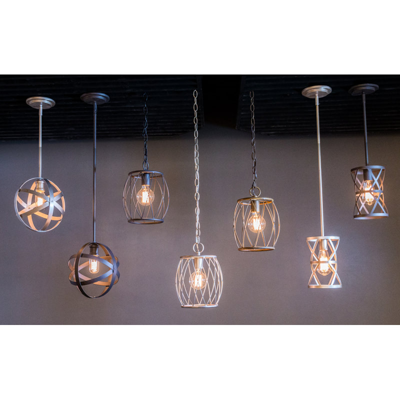 Allean 1 - Light Single Pendant, Antique Silver