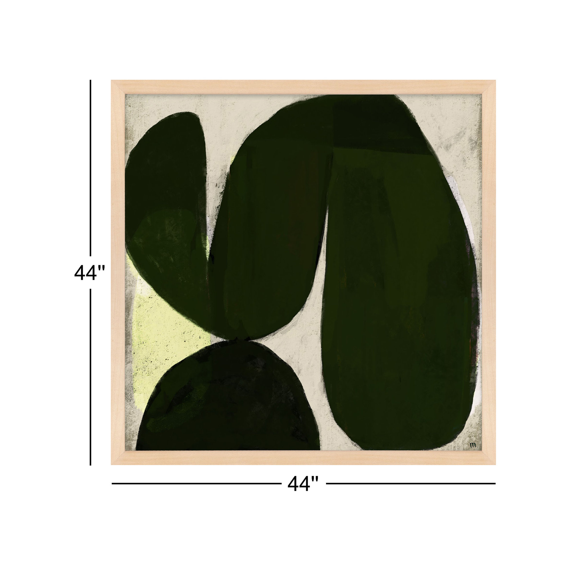 Succulent 7 by StudioM, 44" H x 44" W x 1.25" D, Brown