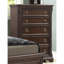 Commode 5 tiroirs en acajou traditionnel