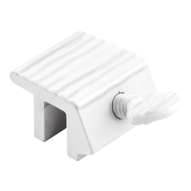 Serrure de fenêtre coulissante Prime-Line, 1/4 po, aluminium extrudé, finition peinte en blanc