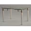 Glass Top Metal Base Dining Table