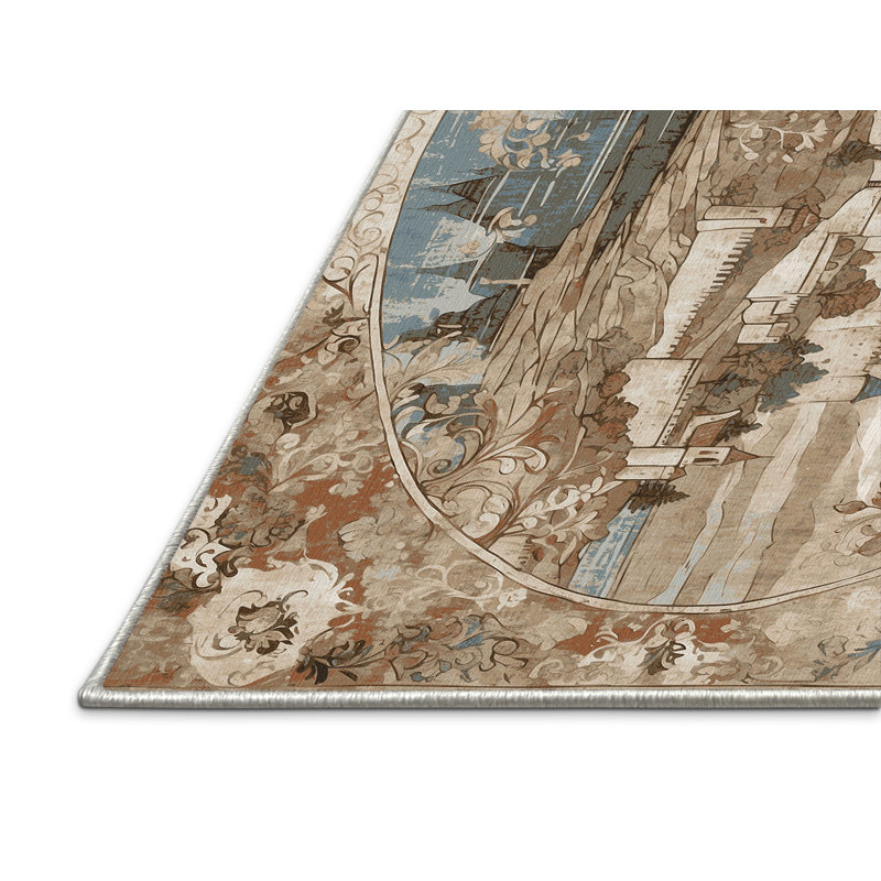 Golden Drawbridge Rug, Rectangle 2' x 3'