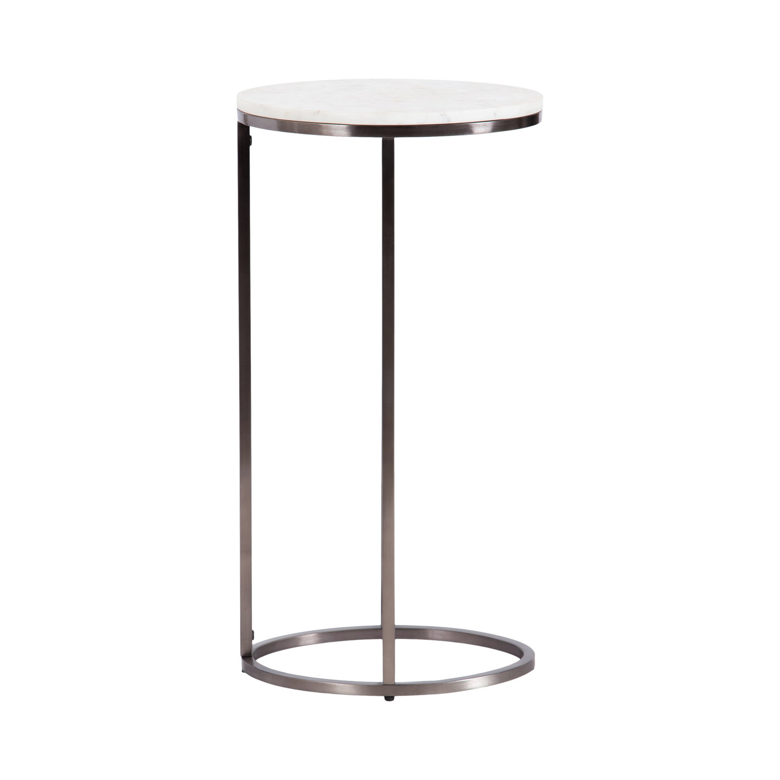 Vib End Table, Silver