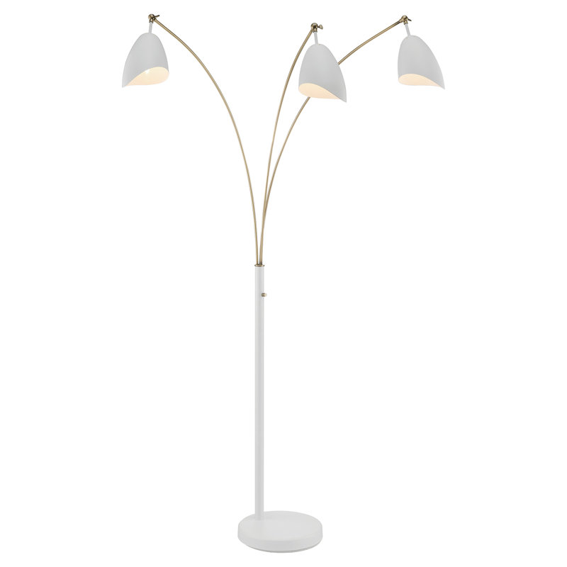 Spurrier 82" Tree Floor Lamp, White, White
