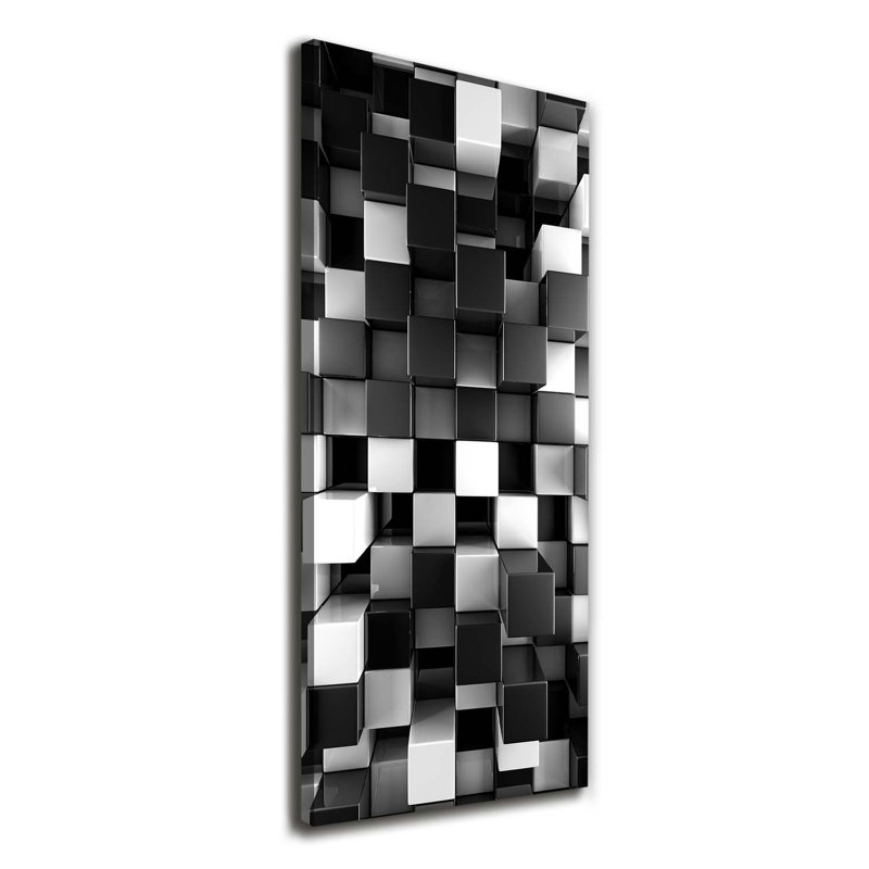 Cubes Abstraction - Wrapped Canvas Print