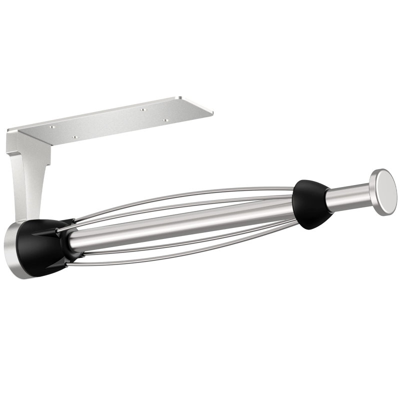 Kitchen Roll Holder Under Cabinet, Silver