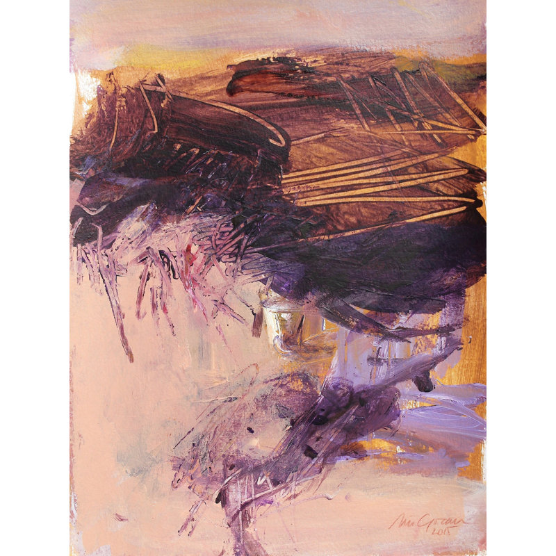 Arizona # 9 par Simona Gocan - Peinture, H 32 po x l 24 po, Toile tendue