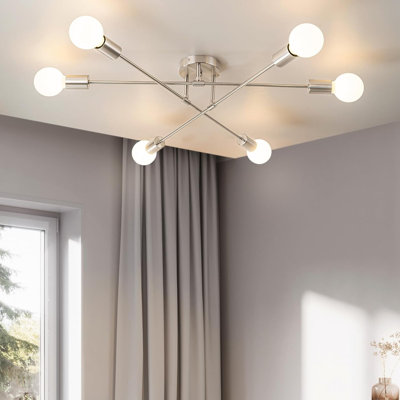 Plafonnier semi-encastré avec bras réglables Modern Spoutnik Chandelier Modern
