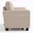 67.7" Rolled Arm Upholstered Loveseat Sofa, 2-Seater Couch with Solid Wood Legs-1934185849