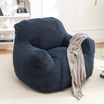 Fauteuil à billes avec rembourrage, canapé à billes avec rembourrage moelleux et moelleux, canapé moelleux et paresseux, fauteuils à billes confortables avec mousse mémoire pour dortoir, appartement, salon