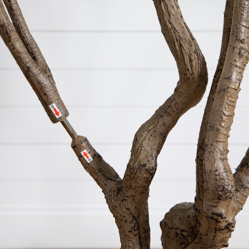 6 pi Arbre à fleurs artificiel Grand Fiddle, H 96 po x l 48 po x P 10 po