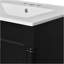 Meuble-lavabo 24 po avec lavabo supérieur, meuble de rangement moderne à 2 niveaux, meuble-lavabo simple, grandes tablettes de rangement-1876108414