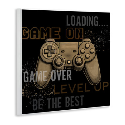 Plaque murale Gamers Commandes, par Kim Allen