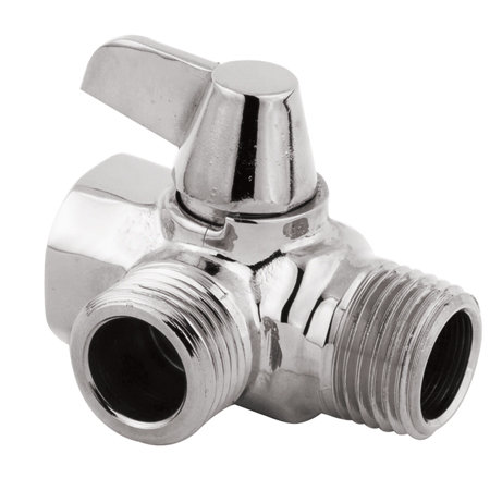 Polished Chrome Solid Brass Shower Arm Diverter