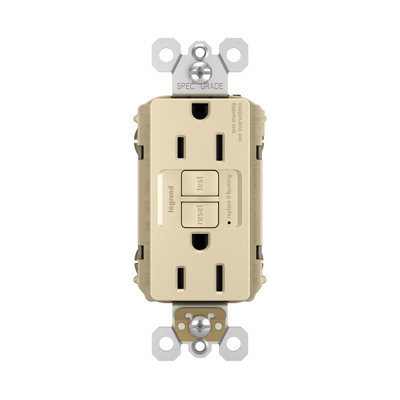 Radiant 15 Amp Tamper Resistant Self Test GFCI Outlet