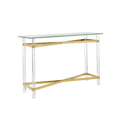 Sabrina 120cm Glass Top Console Table