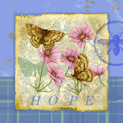 Papillon Plaid III - Wrapped Canvas Print