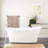 Kemrick 66" Freestanding Soaking Acrylic Bathtub