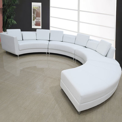 Hazal Upholstered 164 " U-Shaped Corner Sectional and Sectional