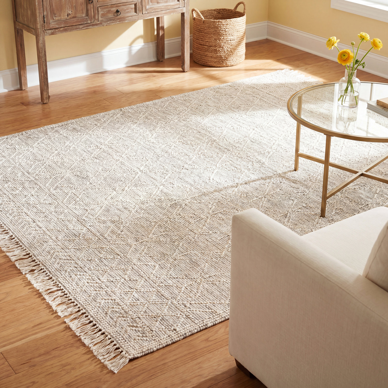 Esty Handmade Wool Rug, Runner 2'6" x 10'