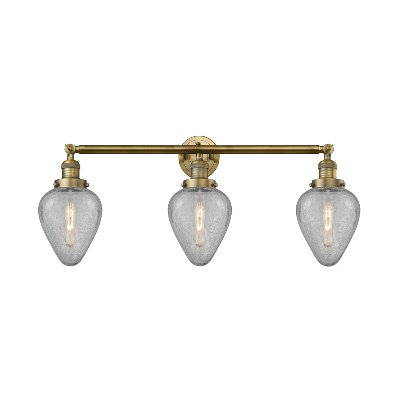 Shauna 3 - Light Dimmable Vanity Light, Brushed Brass