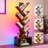 6 Tier Tree Bookshelf With Lights, Led Book Tree Bookshelf With Storage Organizer, Small Corner Bookcase Floor Standing Book Shelf For Living Room, Bedroom & Home Office