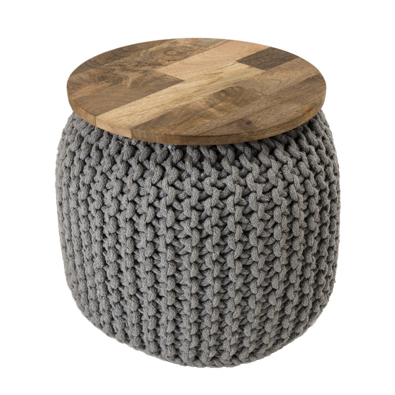 Ilkest Solid Wood Accent Stool