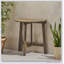 TABLE BISTRO WESTMONT DEMI-ROND, GRIS