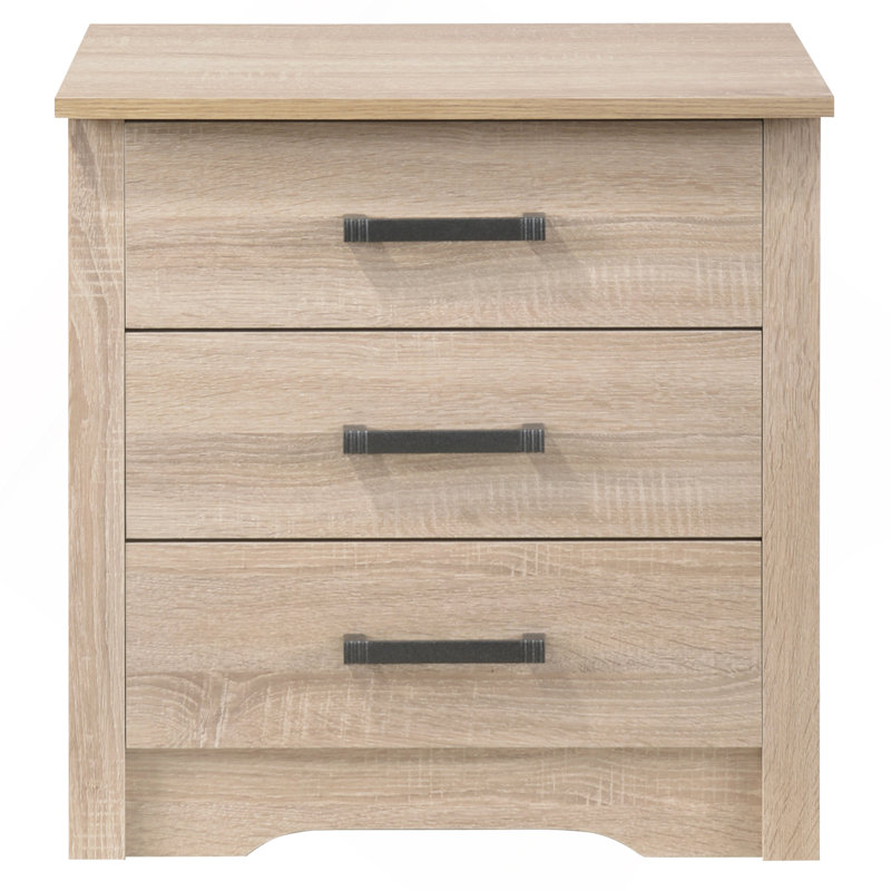 Sandle Wood Contemporary Nightstand, Oak