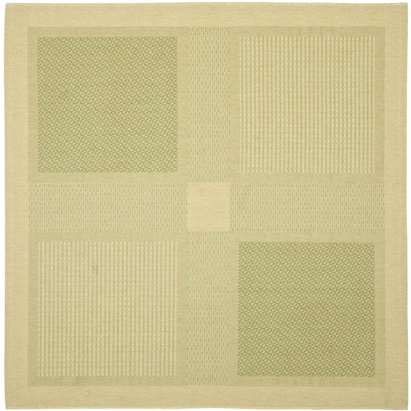 Stevison Performance Geometric Indoor/Outdoor Area Rug, Square 6'7"