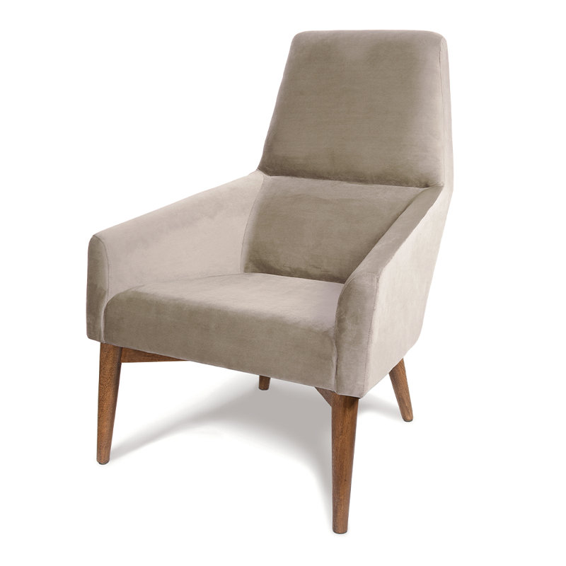 Made To Order Lounge Chair, Jacobean, Lazio Humo Leather