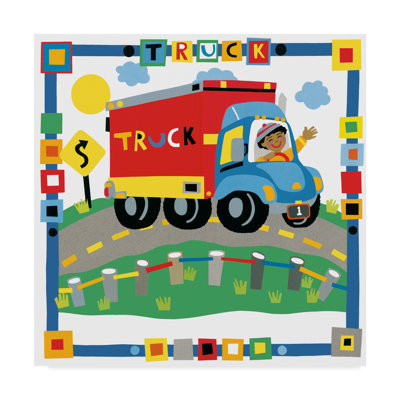 « childreners truck », art sur toile
