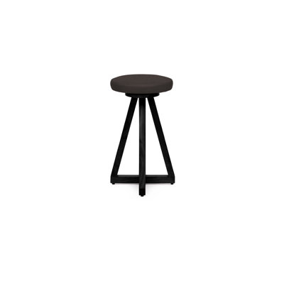 Artless Swivel Upholstered Bar Stool with Solid Wood Frame