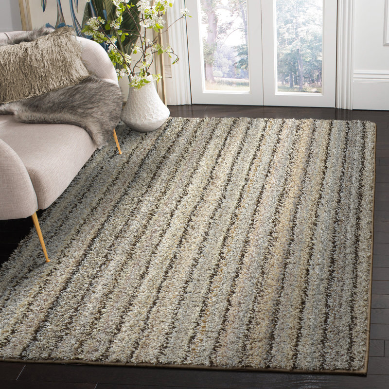 Omotayo Striped Indoor Rug, Rectangle 4' x 6'