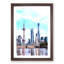 Shanghai Skyline Reflection - Picture Frame Painting Print-56738957-56738958