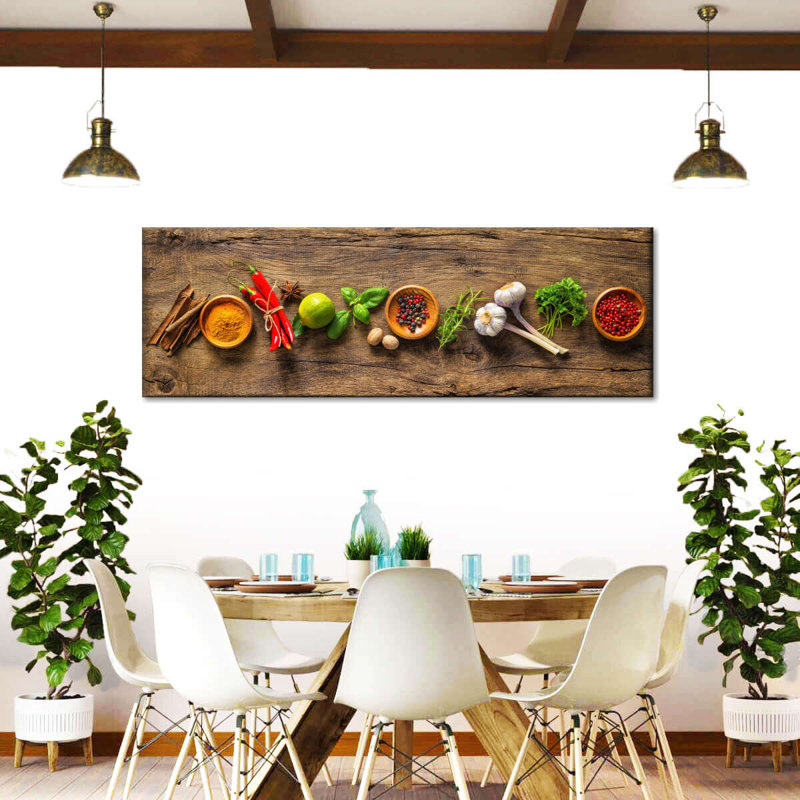 «Flavourful Spices and Herbs», reproduction sur toile tendue, H 24 po x l 8 po x P 1 po