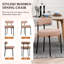 Chaises d'appoint rembourrées avec structure en fer-380601325